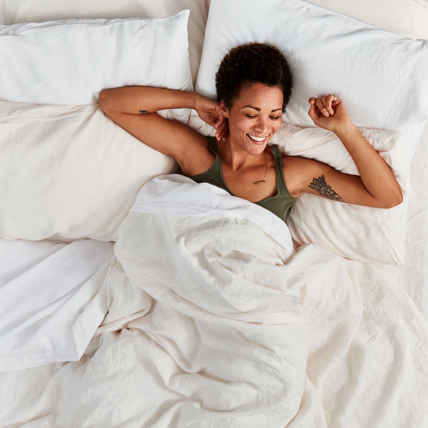Simple Linen Duvet - Ivory