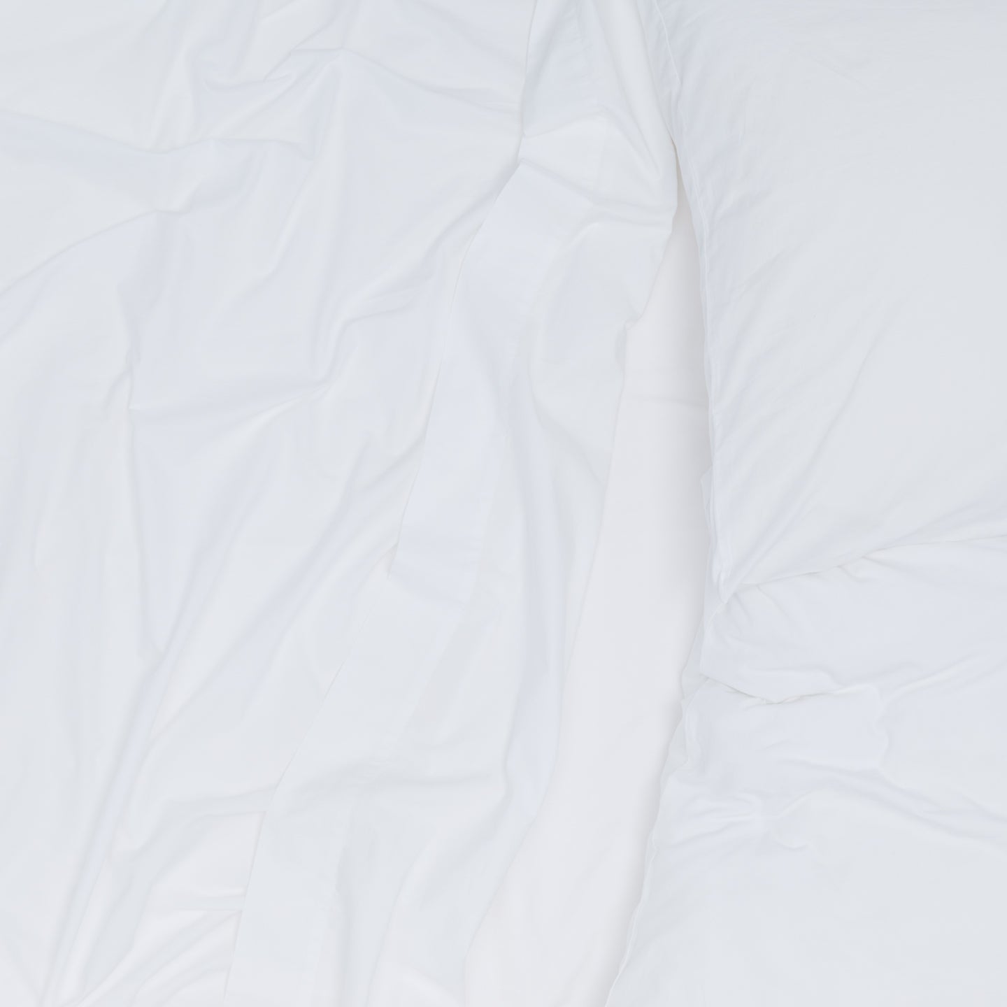 Essential Percale Duvet Cover - White