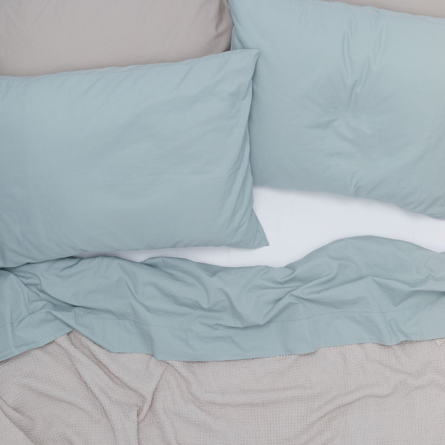 Essential Percale Sheet Set - Sky