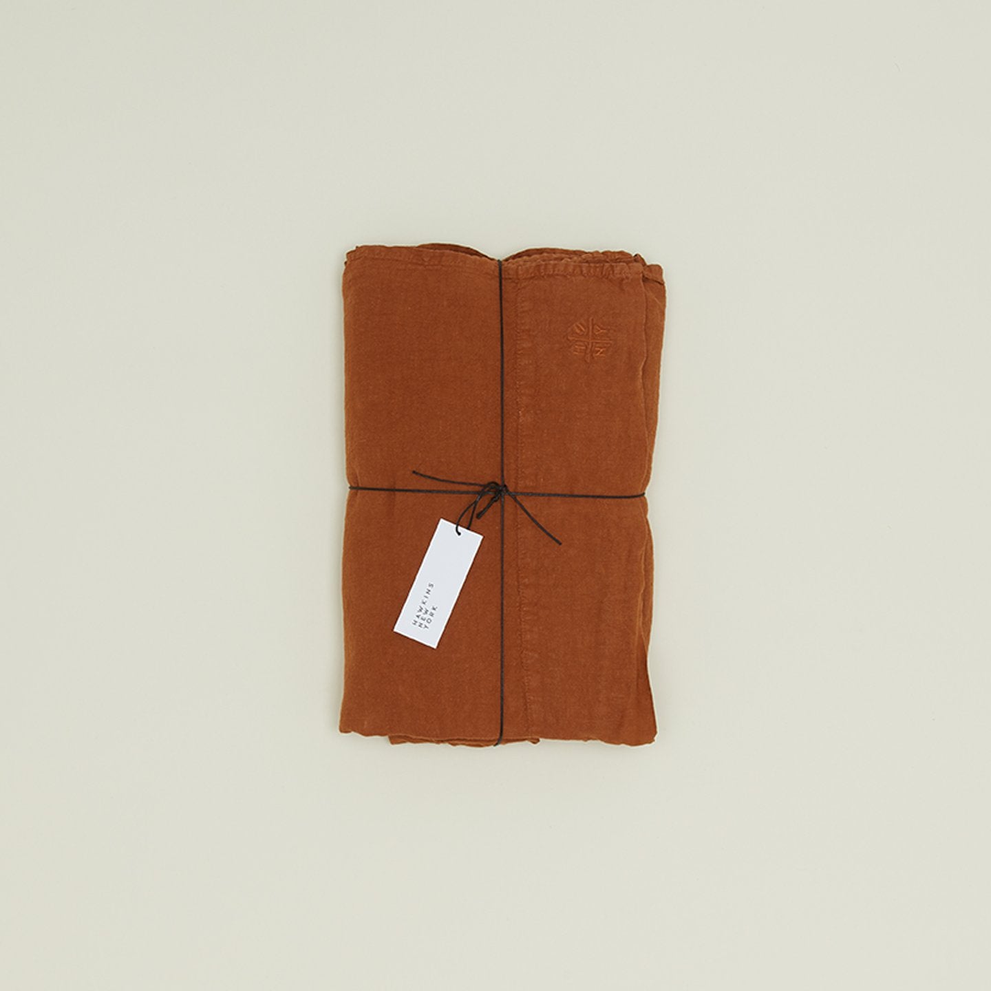 Simple Linen Flat Sheet - Terracotta