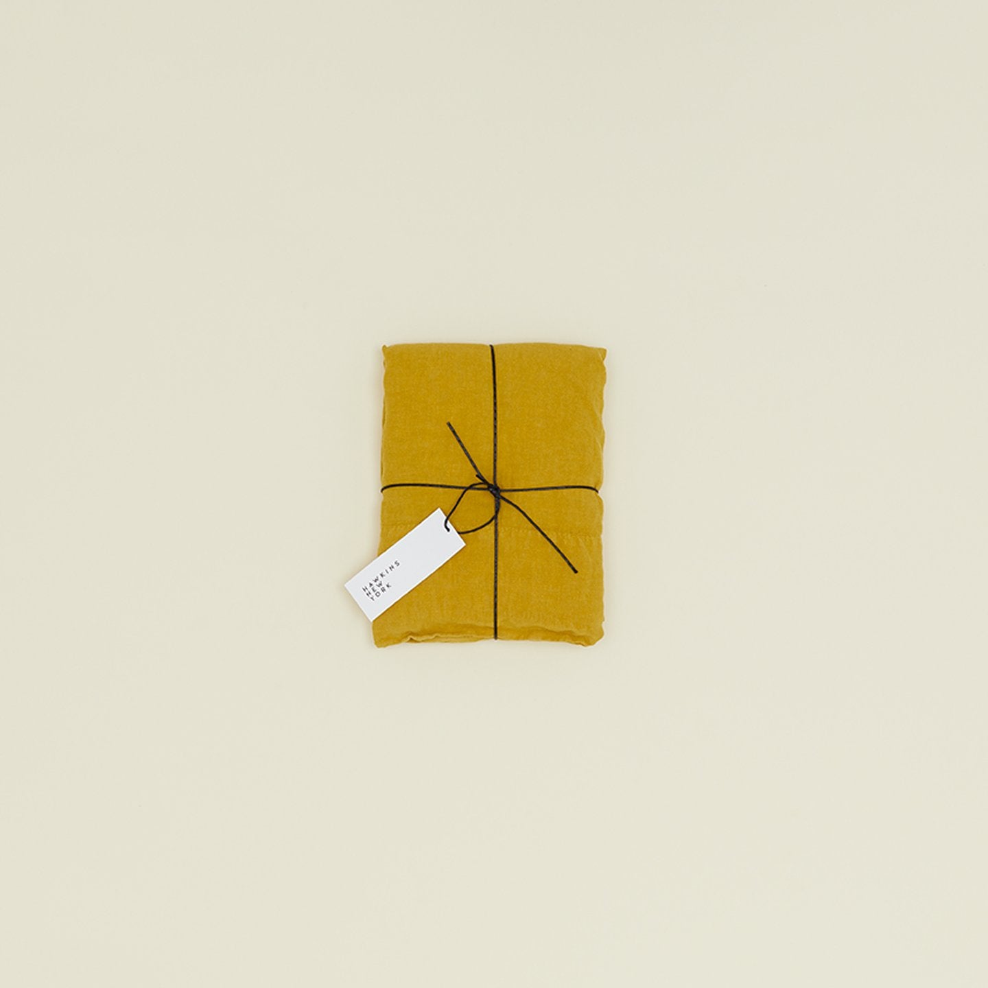 Simple Linen Pillowcases - Mustard