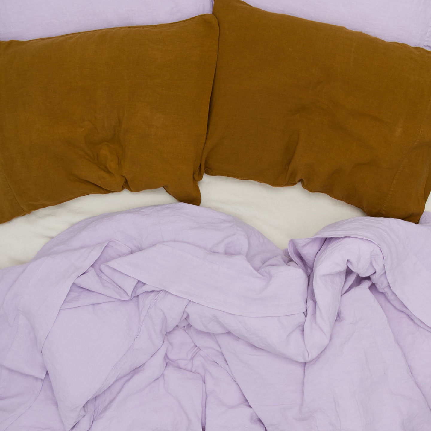 Simple Linen Flat Sheet - Lilac