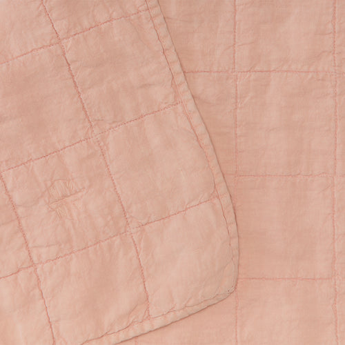 Simple Linen Quilt - Blush