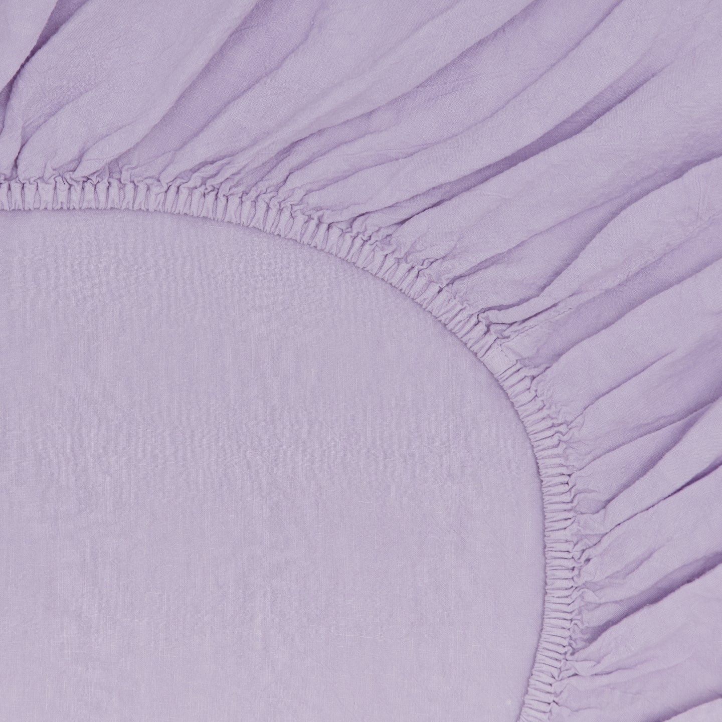 Simple Linen Fitted Sheet - Lilac