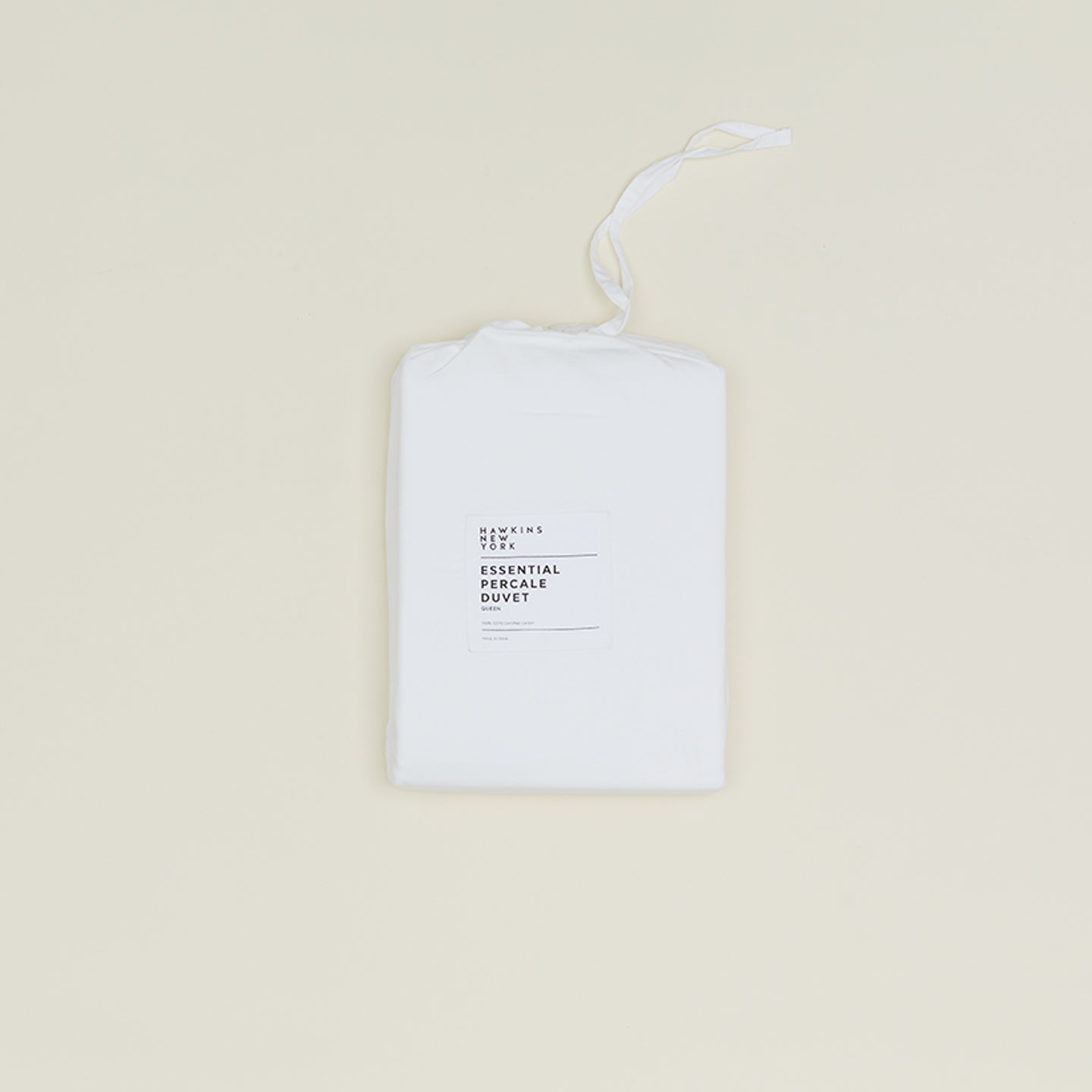 Essential Percale Duvet Cover - White