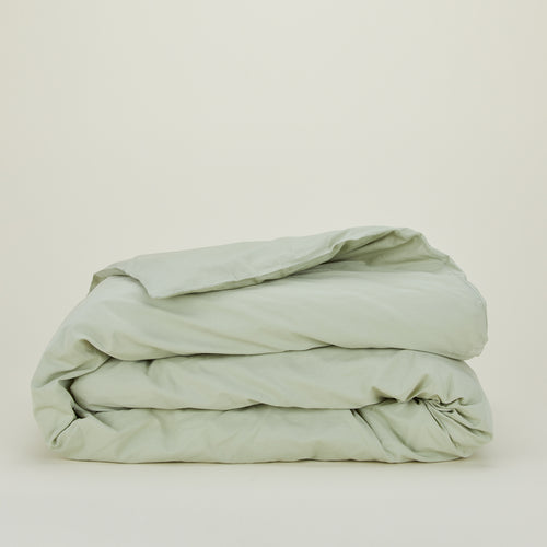 Essential Percale Duvet - Sage