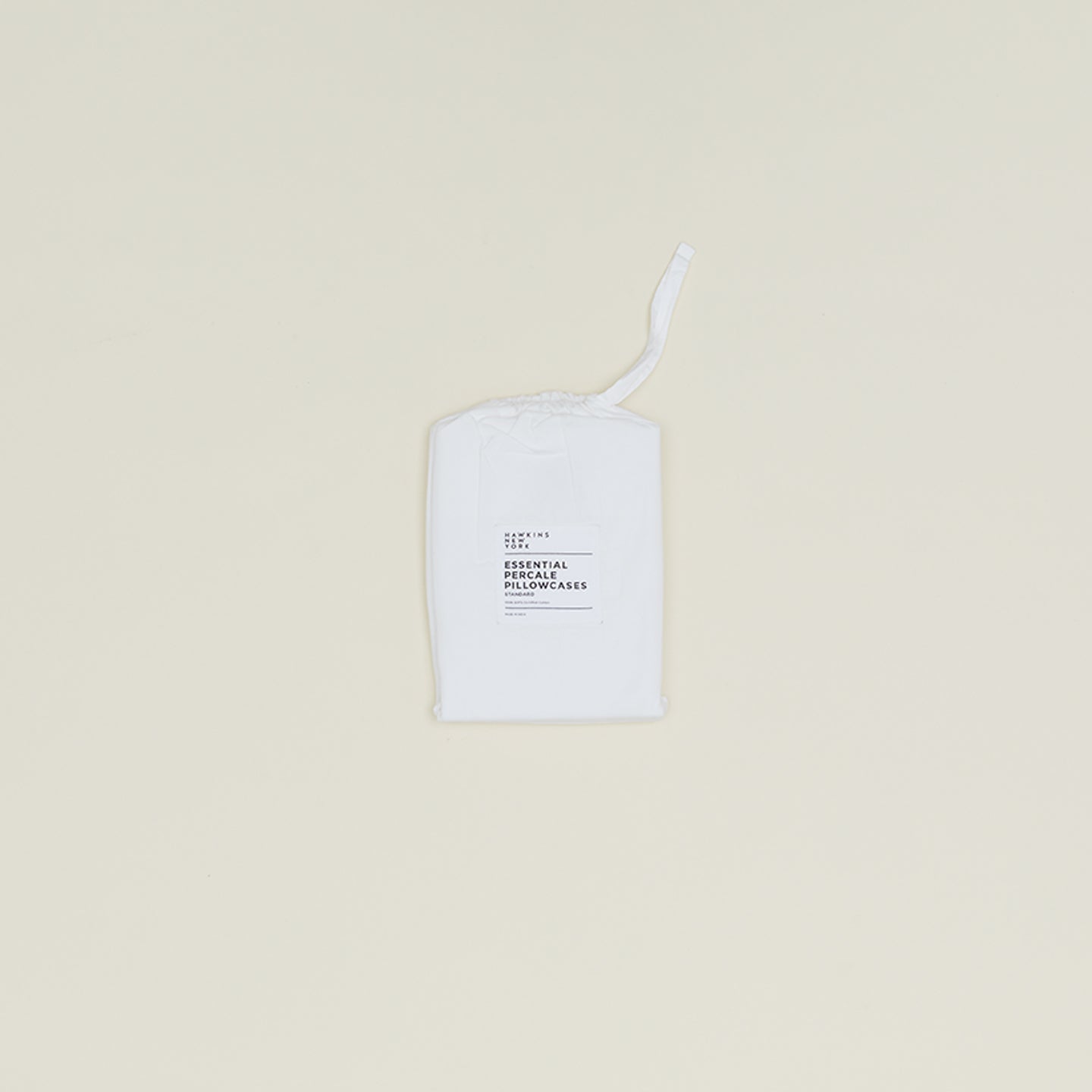 Essential Percale Pillowcases, Set of 2 - White