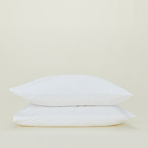 Essential Percale Pillowcases, Set of 2 - White
