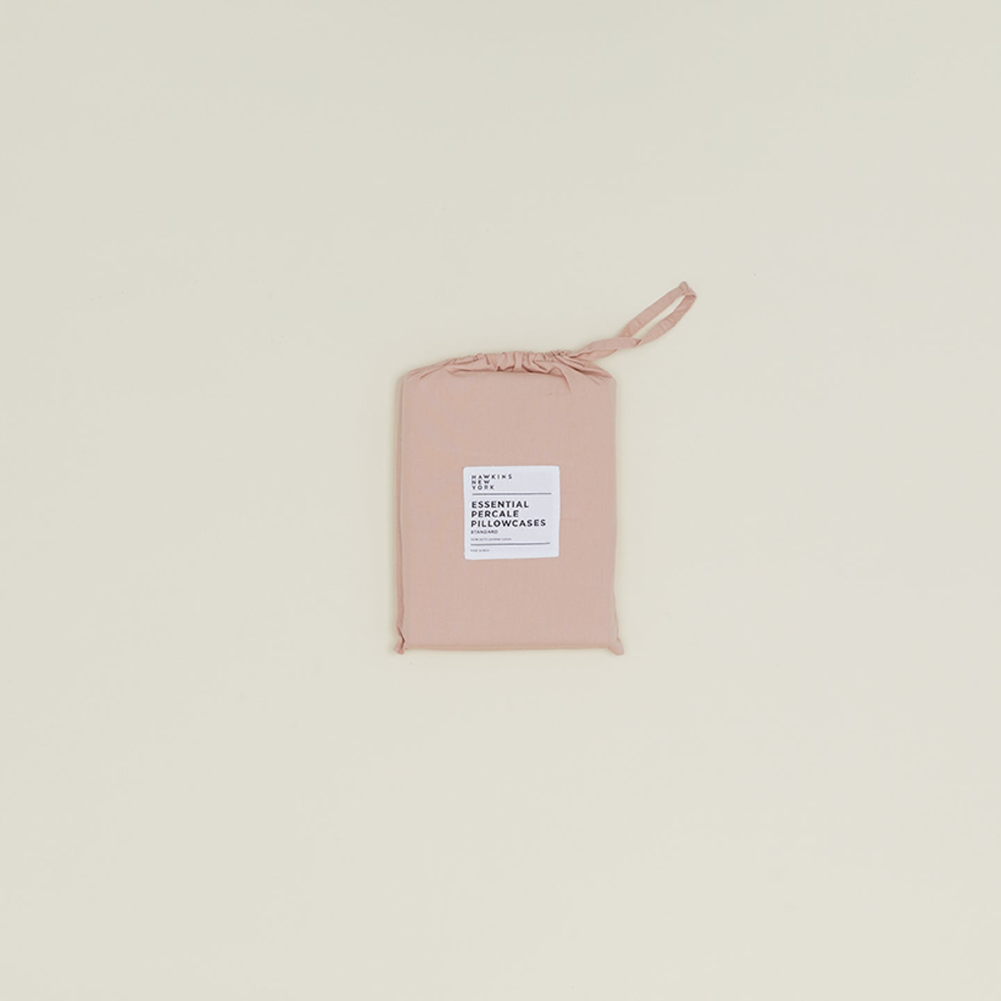 Essential Percale Pillowcases, Set of 2 - Blush