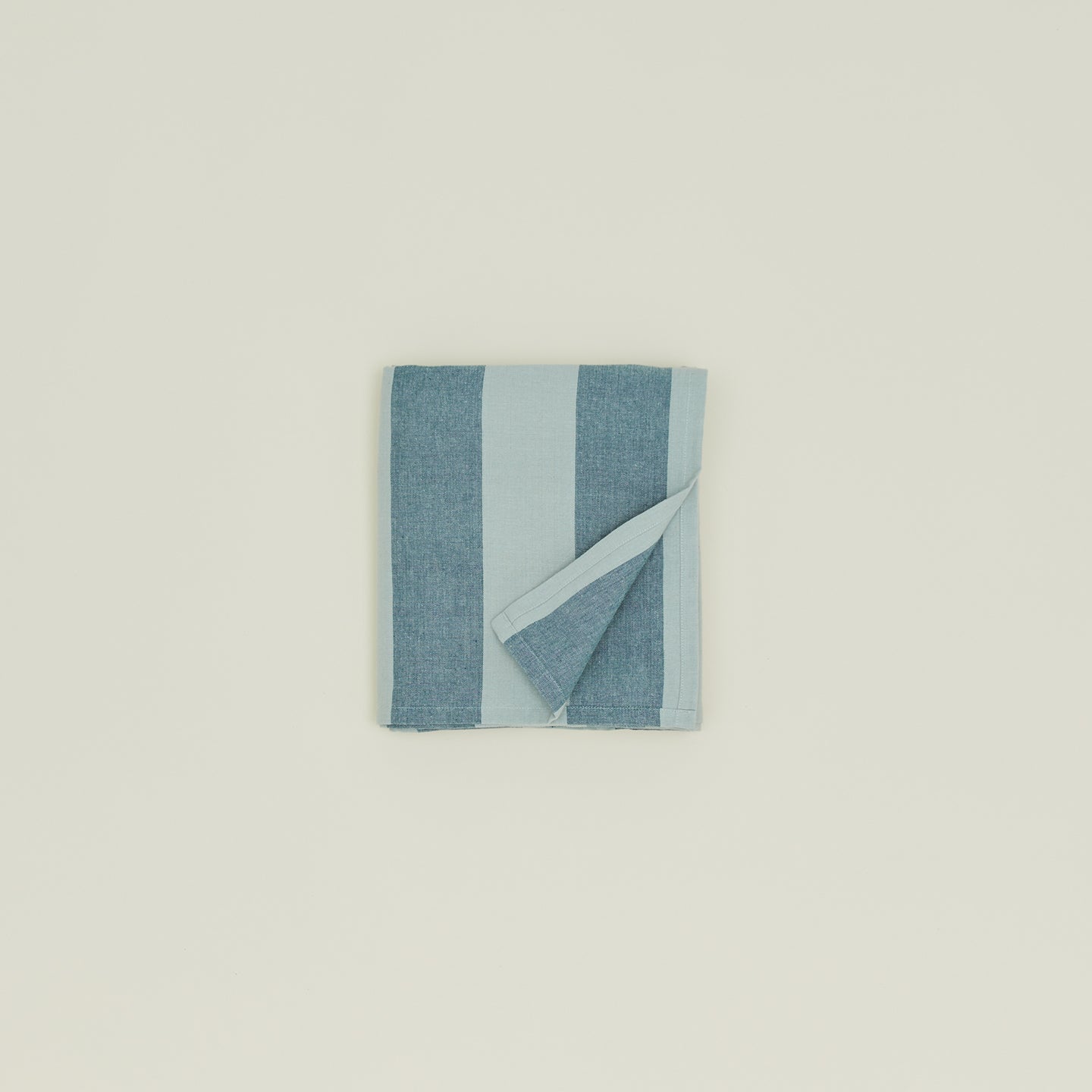 Essential Striped Tablecloth - Sky/Peacock