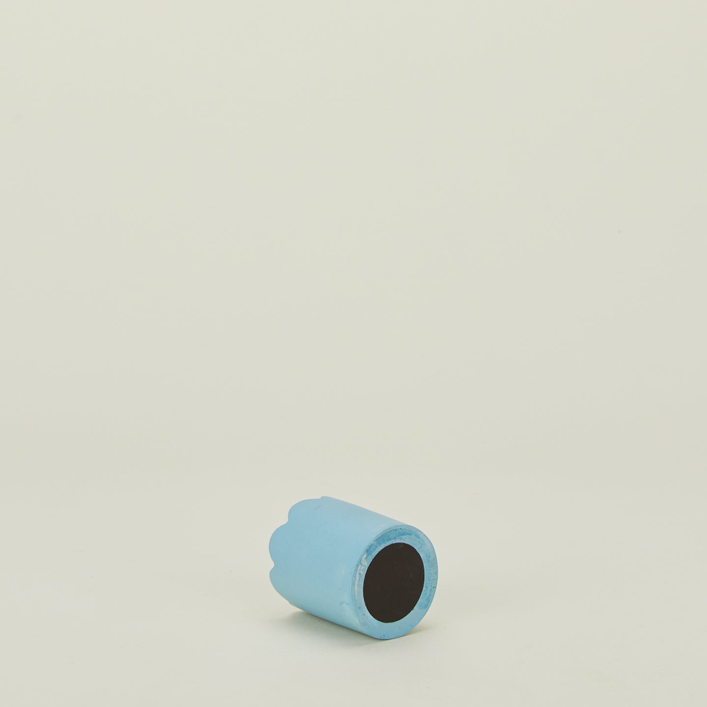 Scalloped match striker in baby blue
