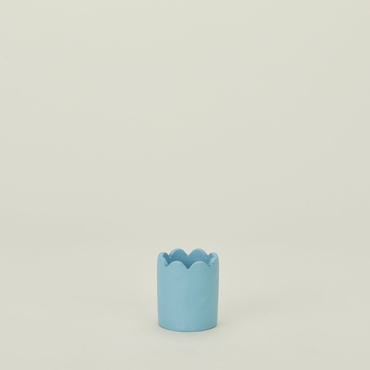 Scalloped match striker in baby blue