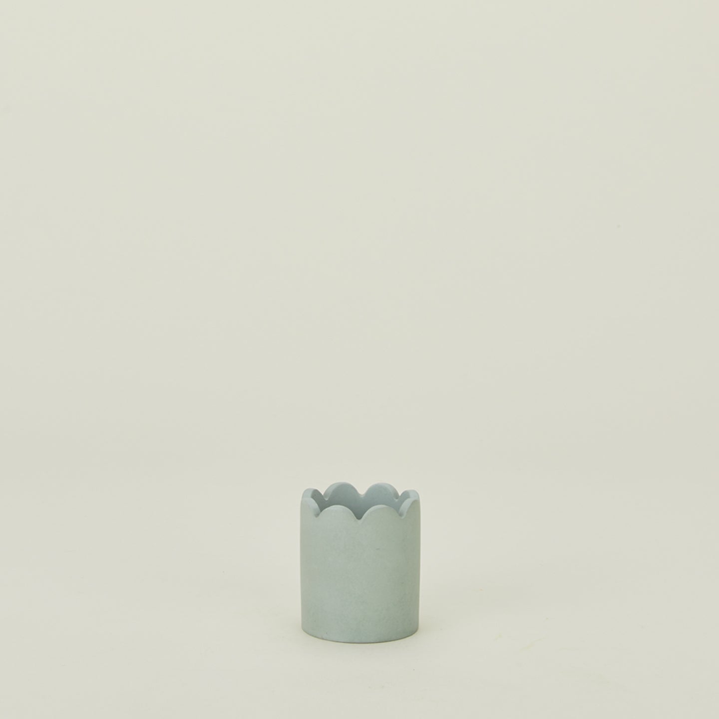 Scalloped match striker in mint green