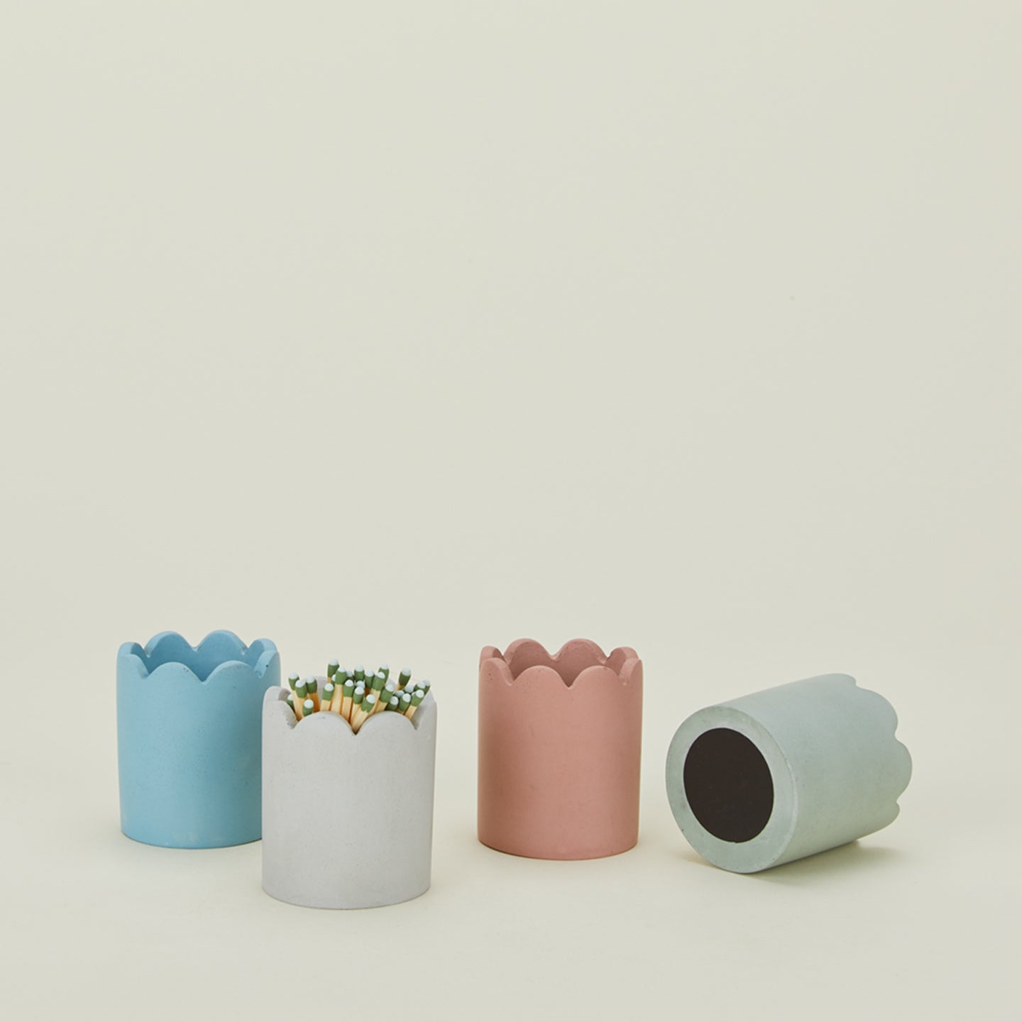 Scalloped match striker family