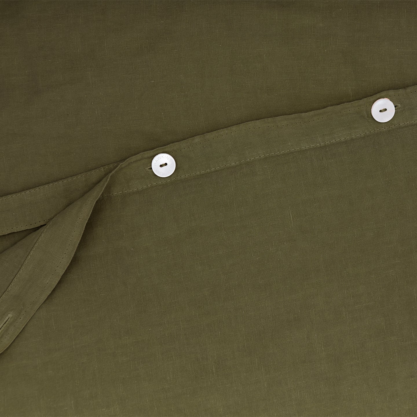 Simple Linen Duvet - Olive