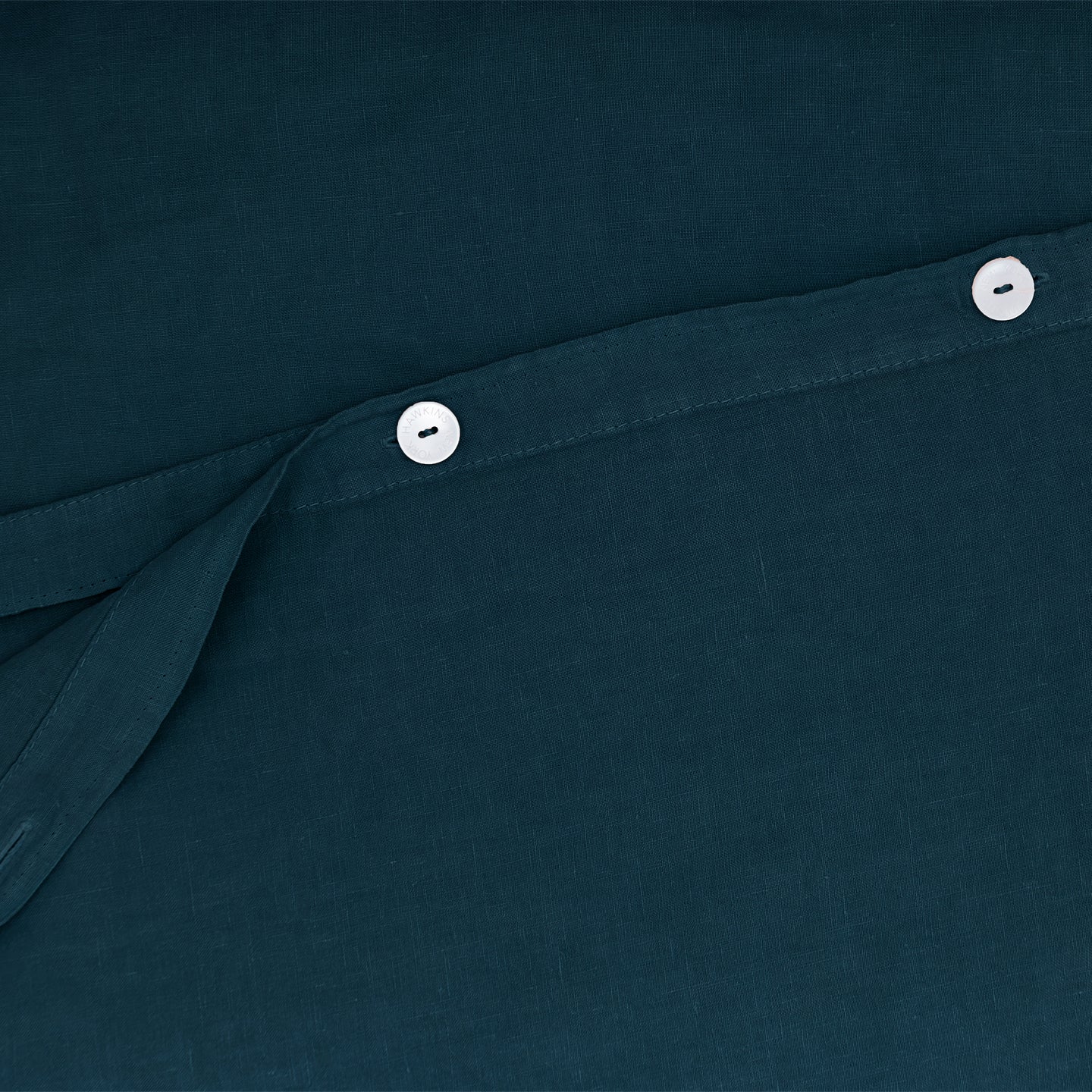 Simple Linen Duvet - Peacock