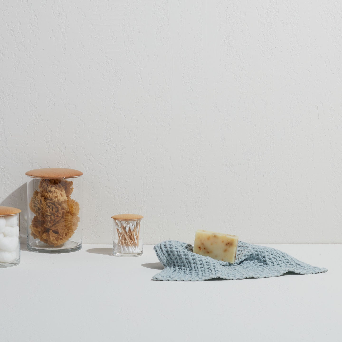 Simple Waffle Towel - Sky